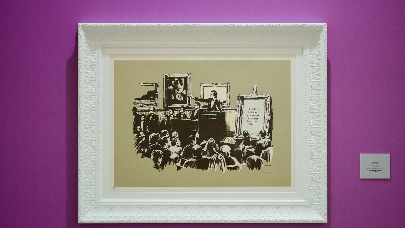 Elégették, majd eladták Banksy művét