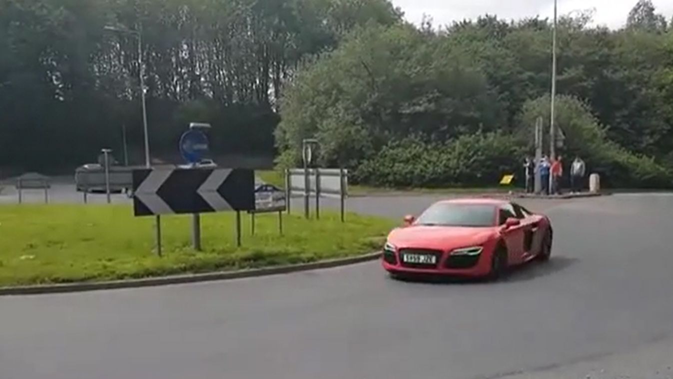 Nem sikerült megmutatni, mit tud az Audi R8 (videó)