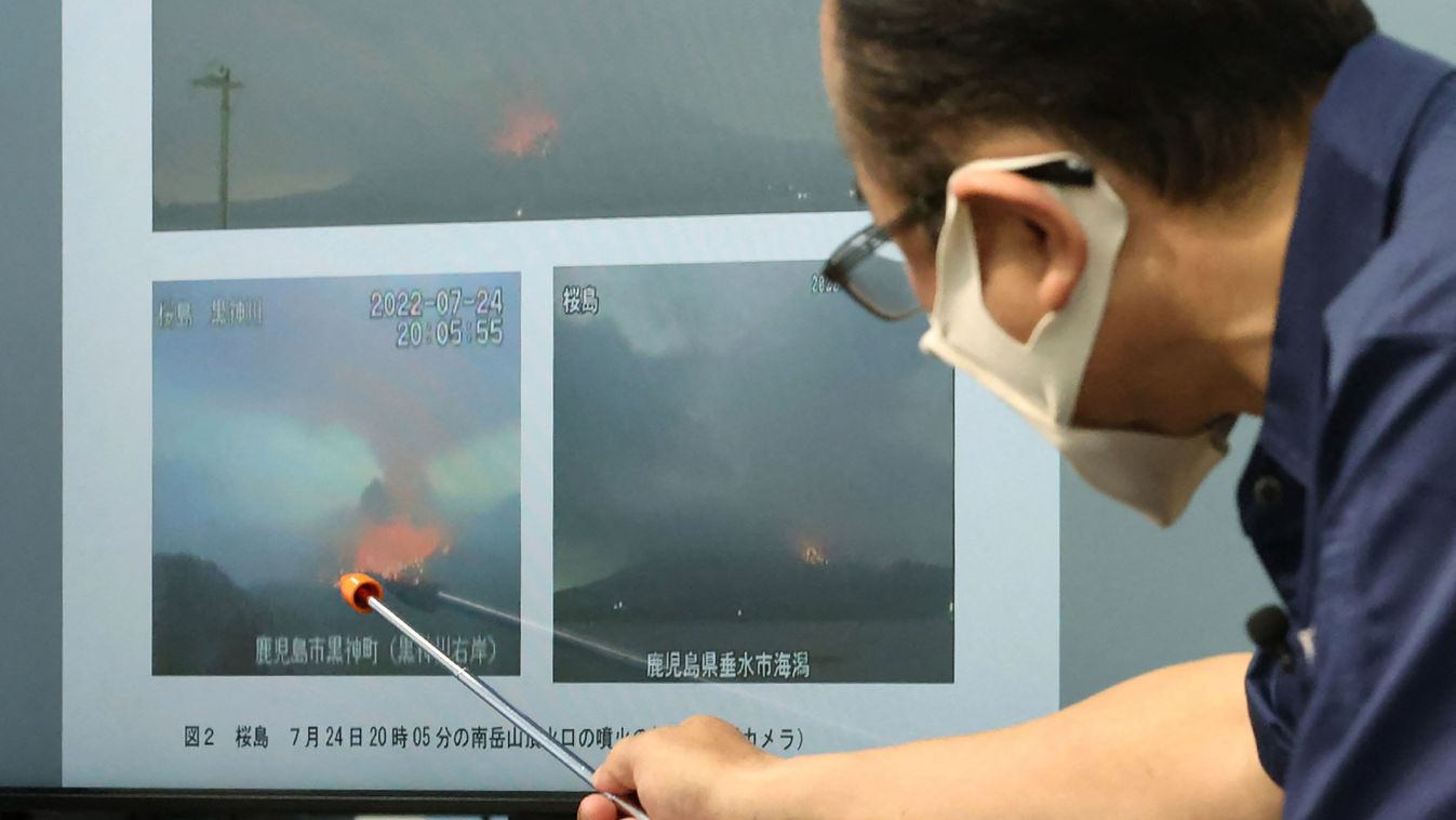 Magyar műszer figyeli a mozgást a hétfőn kitört japán vulkánon