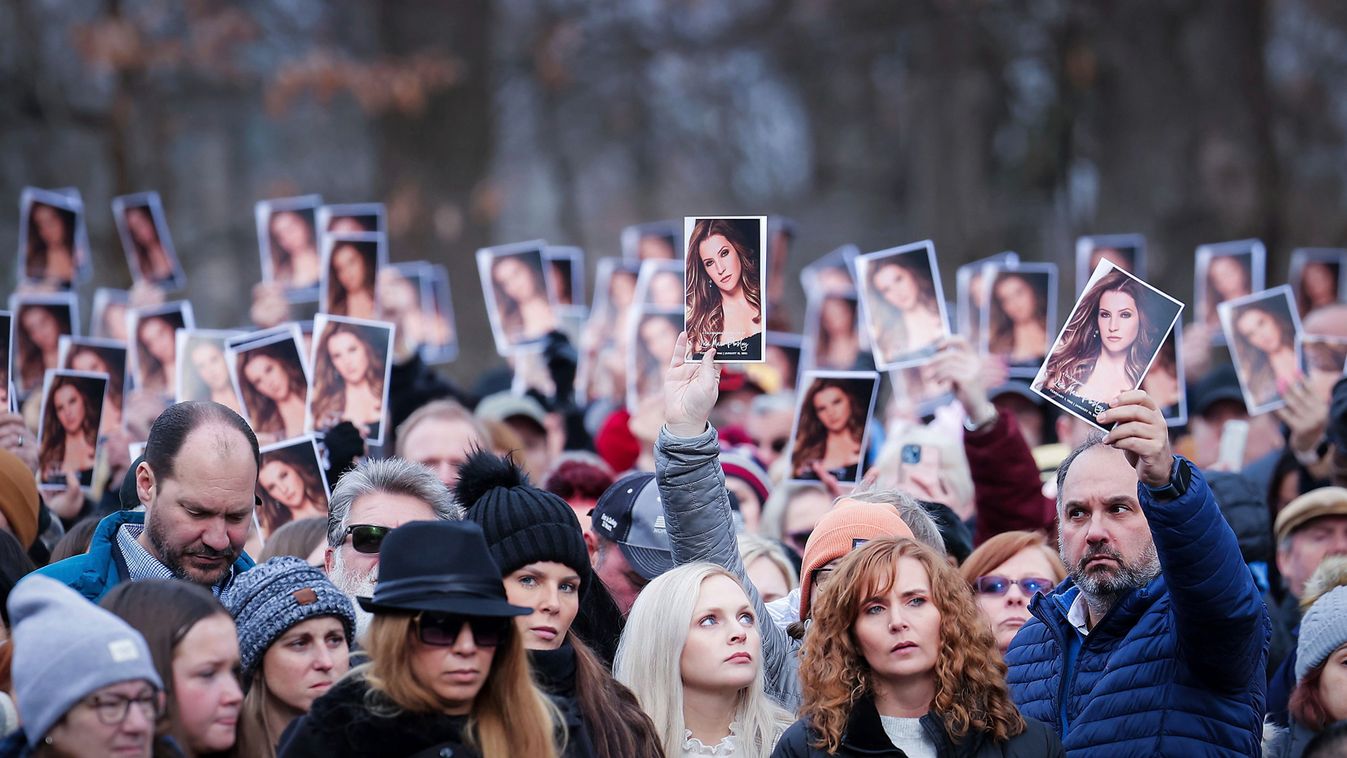 Szívszorító képek érkeztek Lisa Marie Presley temetéséről