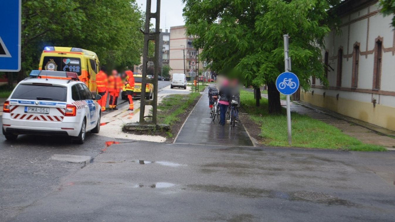 Két bringás „karambolozott” egy mezőtúri kerékpárúton, egyikük megsérült