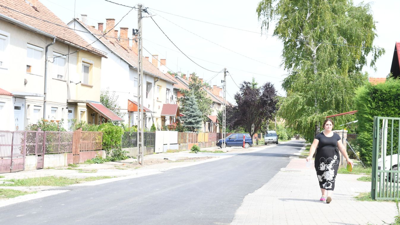 Befejeződtek a munkálatok a fegyverneki Hársfa úton