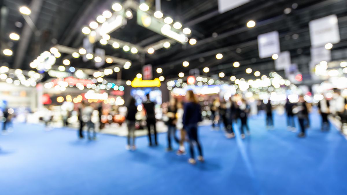 Abstract,Blurred,Defocused,Trade,Event,Exhibition,Background,,Business,Convention,Show