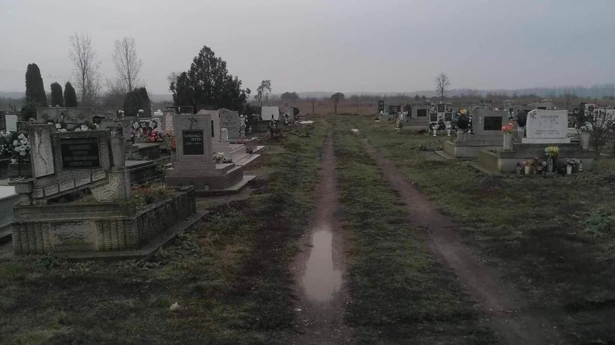 temető, sáros út