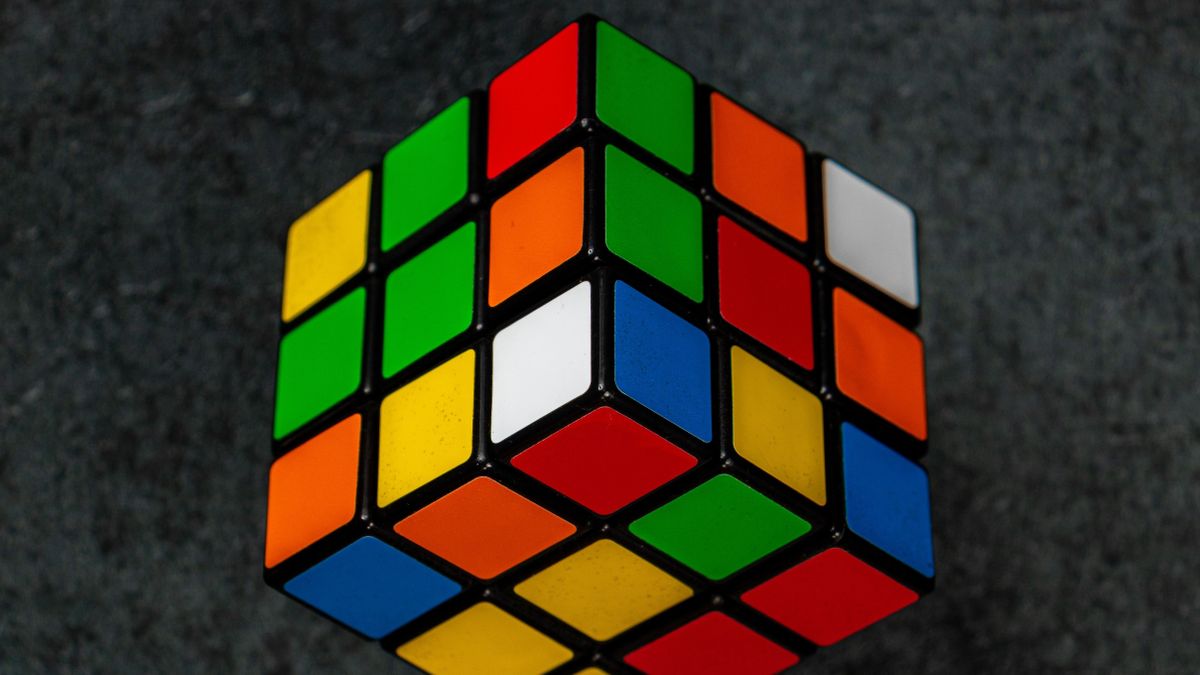 Rubik's,Cube,With,Dark,Background