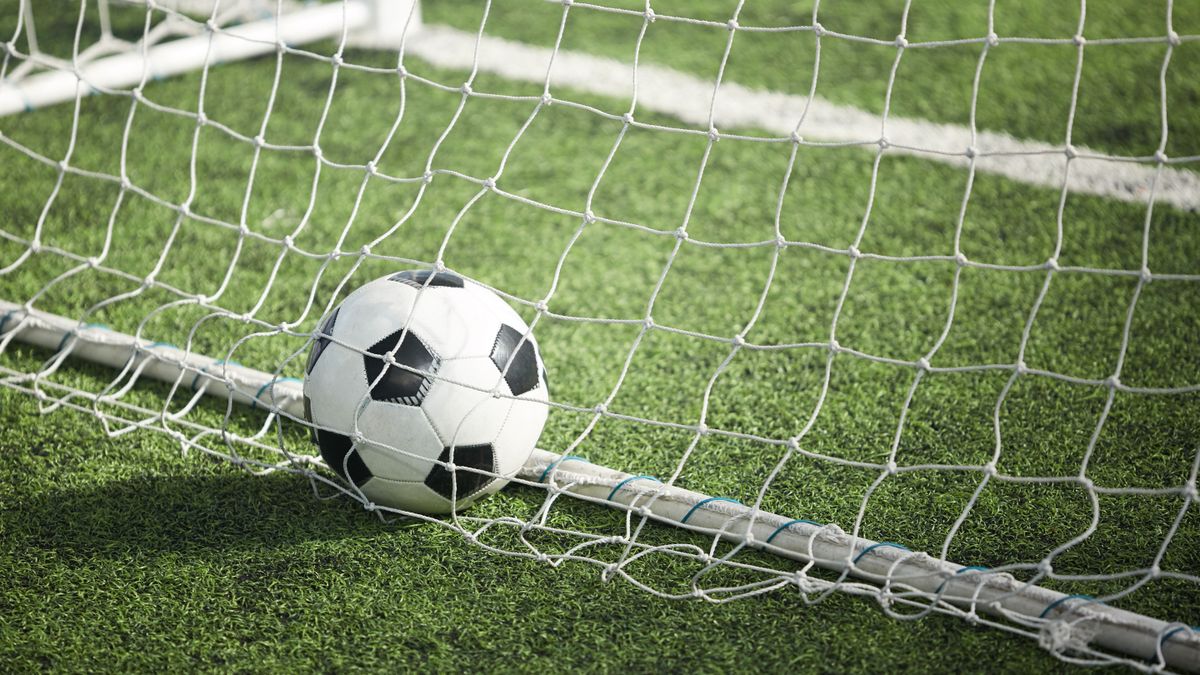 Close-up of soccer ball on field,Romania