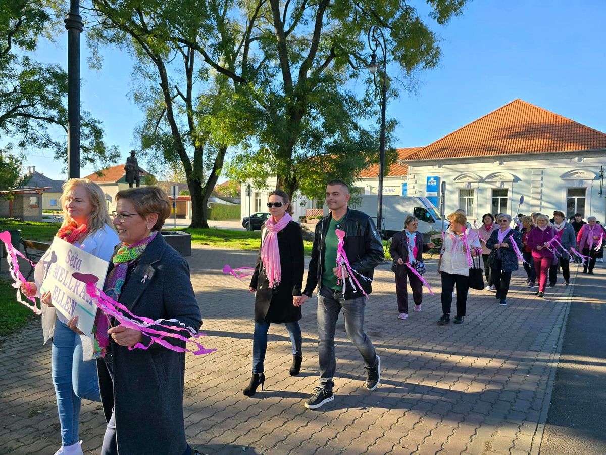 Séta a mellrák ellen, Tiszafüred, program, Ujvári Imre, séta, szűrés