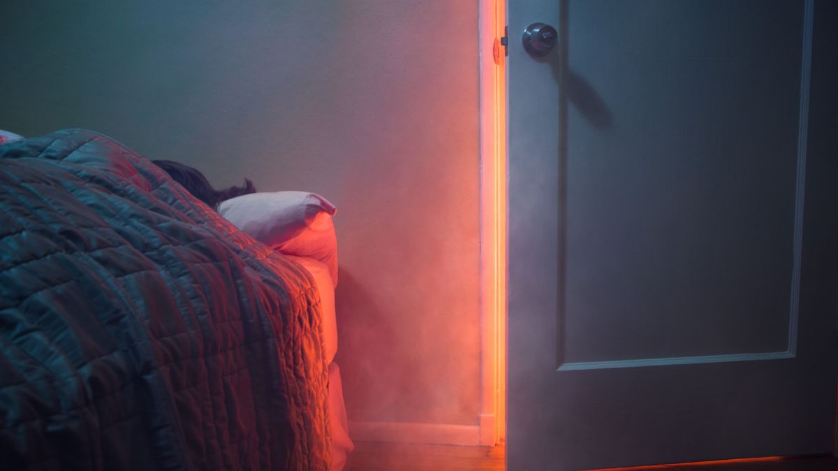 Fire Visible Through Bedroom Door