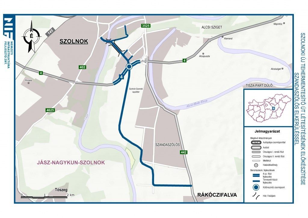 Csáklya úti híd, Szolnok, híd, elkerülő, dátum, kivitelezés, építés, beruházás