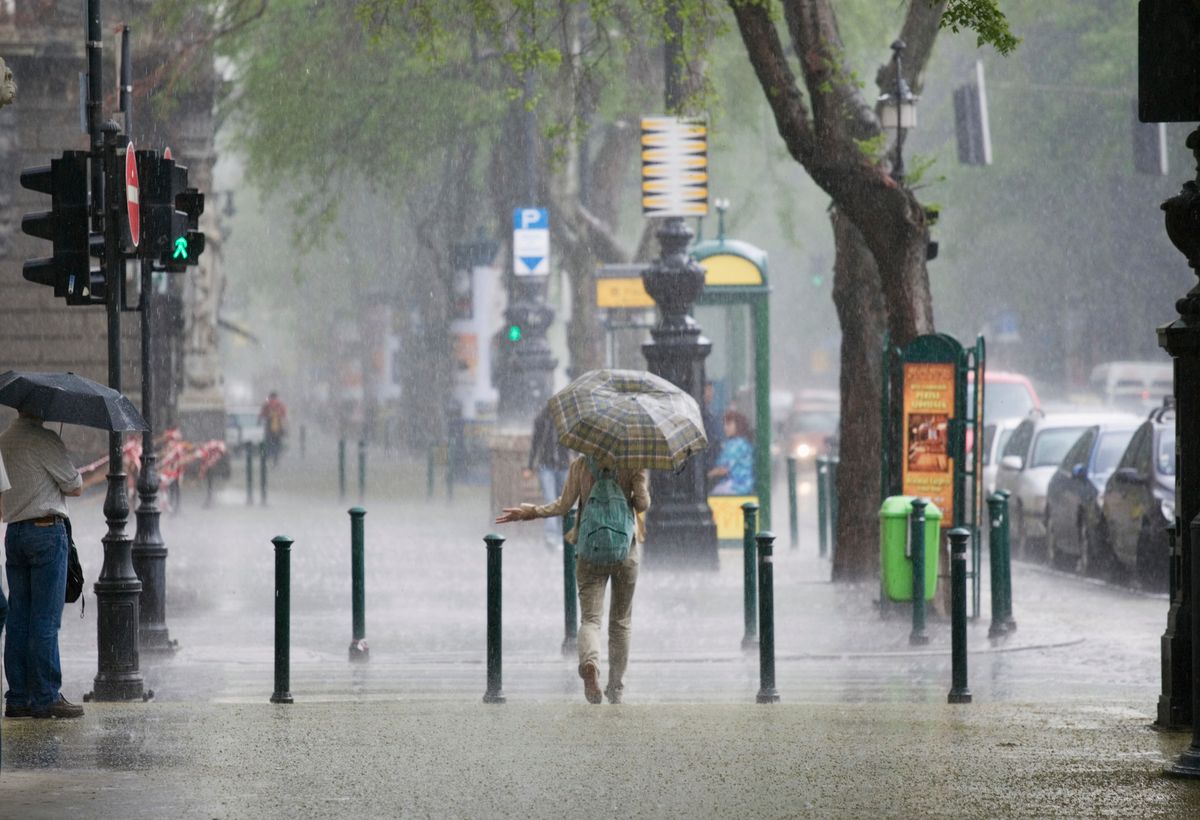 Rainstorm in Budapest