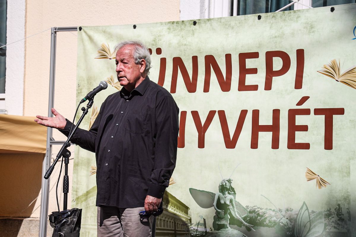 Vámos Miklós, József Attila díjas író a 96. Ünnepi Könyvhét hivatalos megnyitóján