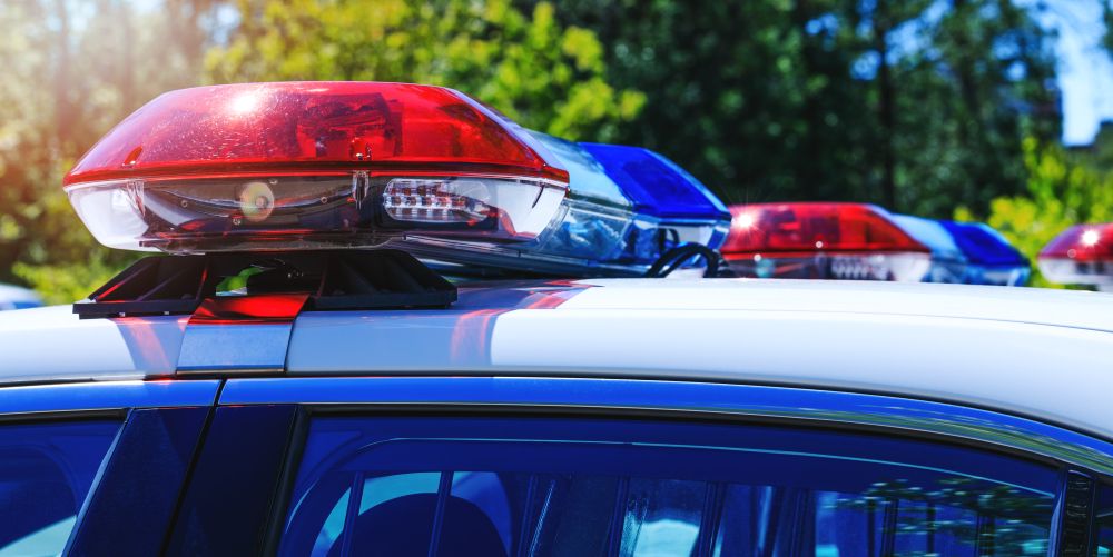 Patrol,Police,Car,With,Beautiful,Emergency,Sirens,Lights.,Canadian,Policemen