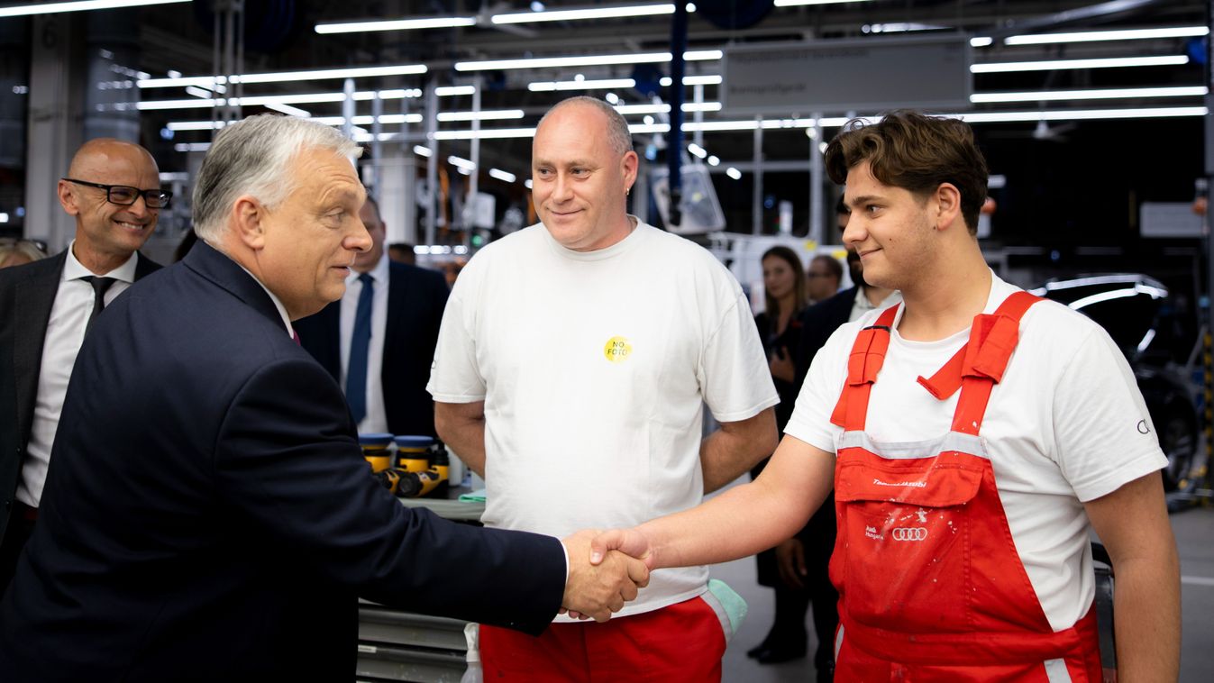 Orbán Viktor: a magyar munkások és mérnökök nélkül a győri Audi nem tartana ott, ahol ma van (videó)