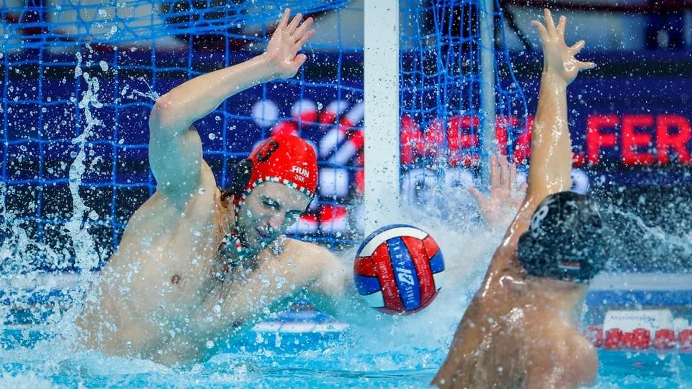 Az Eb döntőbe jutott férfi vízilabda-válogatottunk Kép