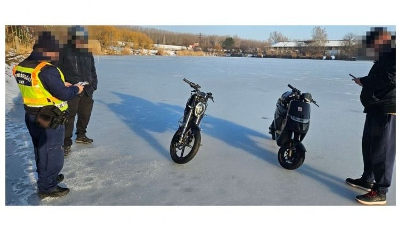 Jégre lépni tilos – mégis megtették, nagy baj lett belőle Kép